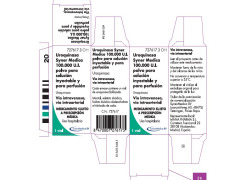 Uroquinasa (UROKINASE) SYNER MEDICA 100.000 U.I. powder for solution for injection/infusion