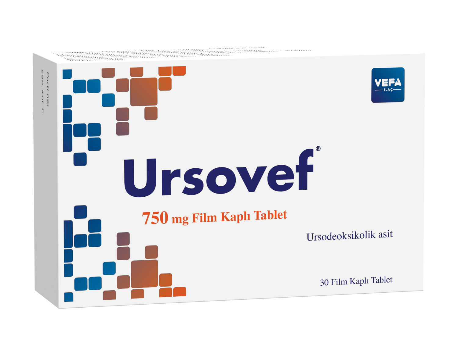 Ursovef 750 mg Film Tablet 30tabs.