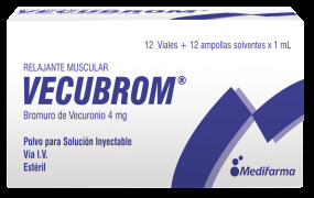 VECUBROM/ Vecuronio 4 mg/mL INY VIAL