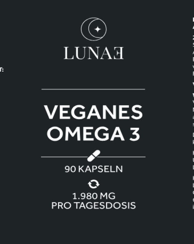 Vegan Omega 3 in capsules made in Germany