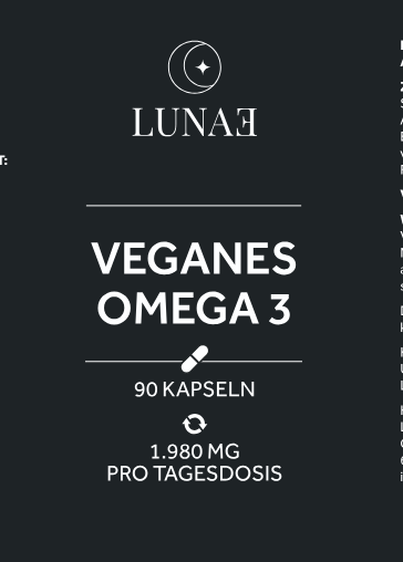 Vegan Omega 3 in capsules made in Germany