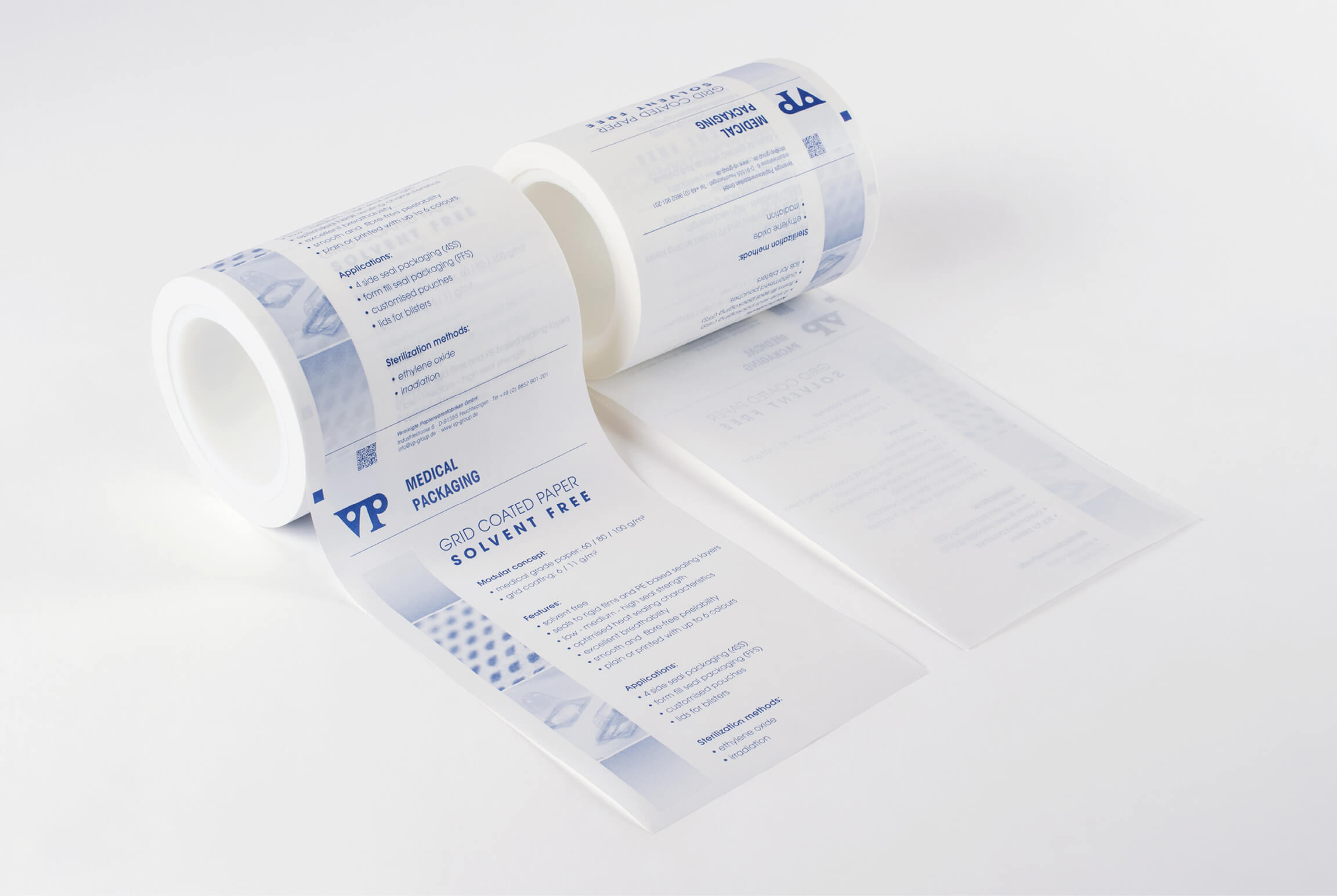 VhentPeel® Flat packaging made of grid coated paper 1