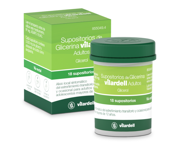 Vilardell Glycerin Suppositories Adults Jar
