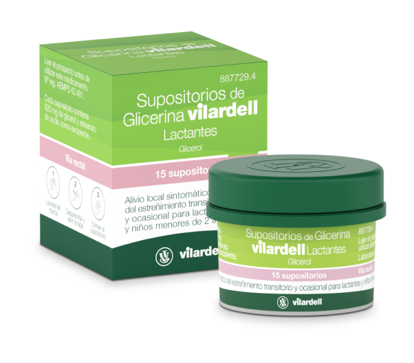 Vilardell Glycerin Suppositories Infants Jar