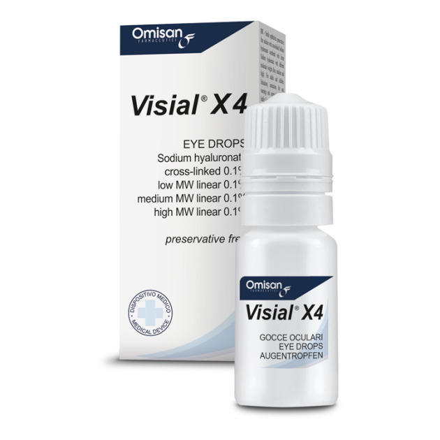 Visial X4: Preservative Free 4-in-1 Hyaluronic acids to target each #Dryeye stage