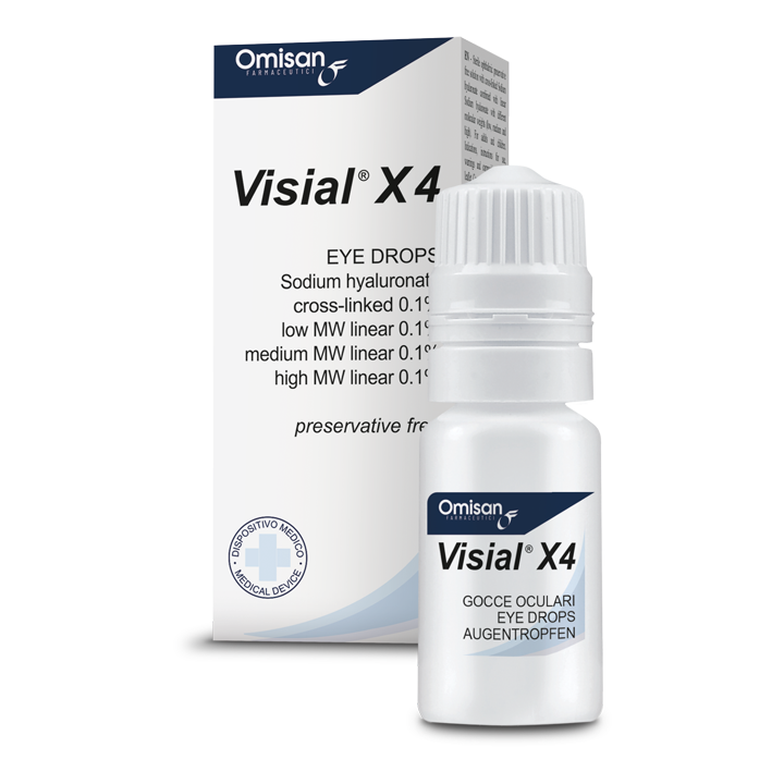 Visial X4: Preservative Free 4-in-1 Hyaluronic acids to target each #Dryeye stage