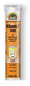 Vitamin C 1000 mg efferescent tablets