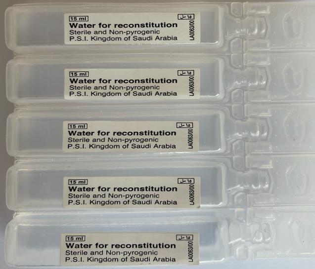 Water for Reconstitution