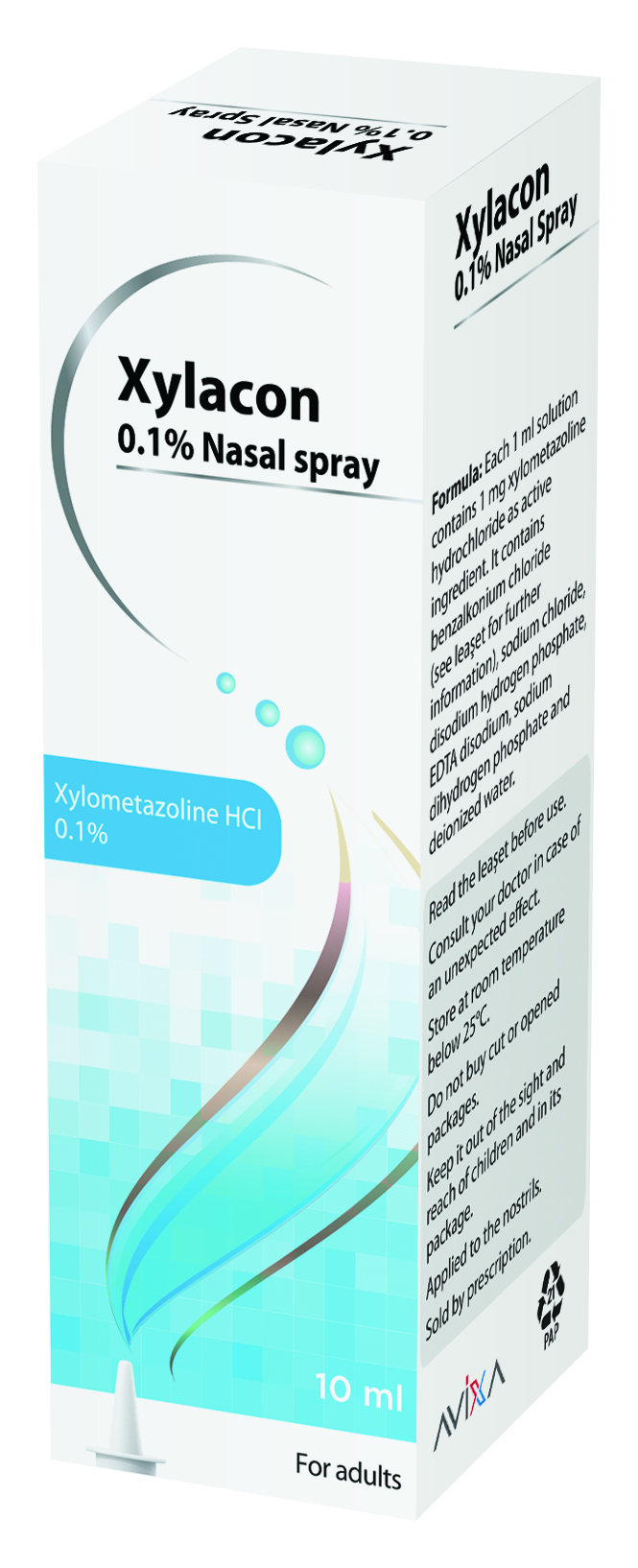 Xylacon 0.1% Nasal Spray; 10 ml (Xylometazoline HCl)