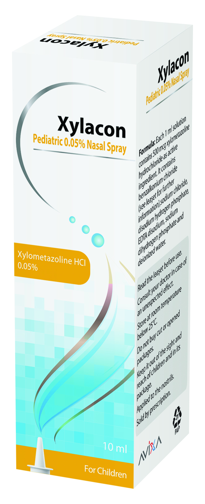 Xylacon Pediatric 0.05% Nasal Spray; 10 ml (Xylometazoline HCl)