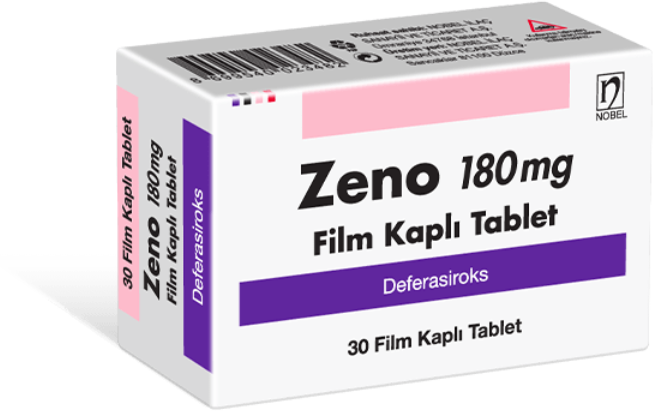 Zeno (Deferasirox) 90 mg, 180 mg, 360 mg Film Coated Tablet