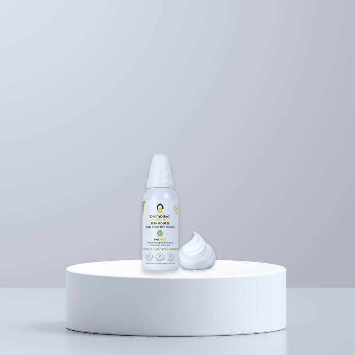 Zeta mousse (zinc oxide + Olive oil + Panthenol)