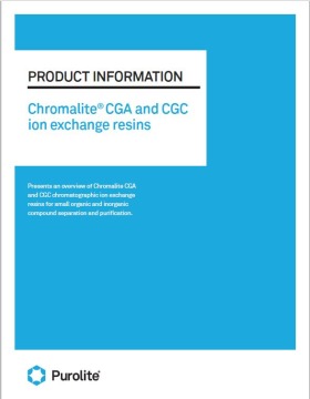 Chromalite® CGA and CGC Ion Exchange Resins