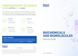 BIOCHEMICALS AND BIOMOLECULES - Selection Guide