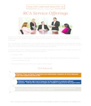 RCA Service Overview Handout