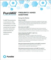 PuroMill Pharmaceutical Grade Milling Media Q&A