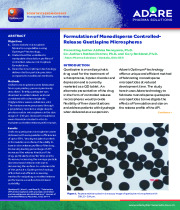 Scientific Briefing - Formulations of Monodisperse Controlled-Release Quetiapine Microspheres
