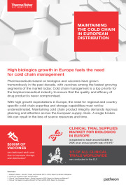 Maintaining the cold chain in European distribution