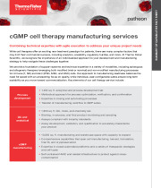 cGMP cell therapy manufacturing services