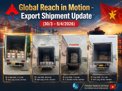 Global reach in motion – export shipment update (30/03 – 05/04/2026)