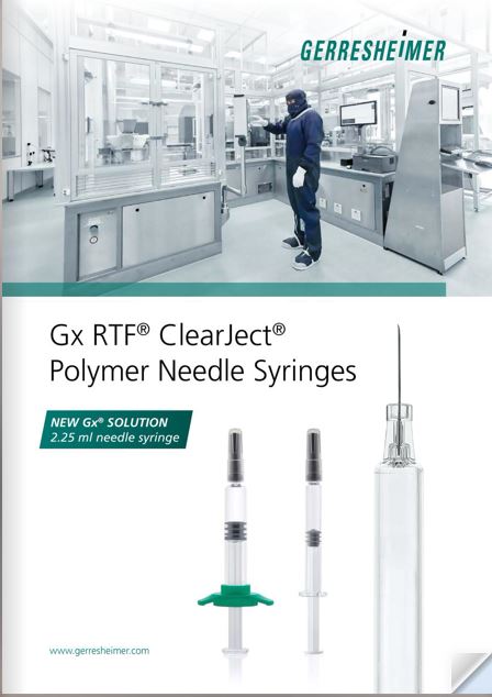 Primary Packaging - RTF® ClearJect® polymer syringes
