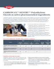 CARBOWAX™️ SENTRY™️ PEG formulation guide for cosmetics, pharmaceuticals, and more