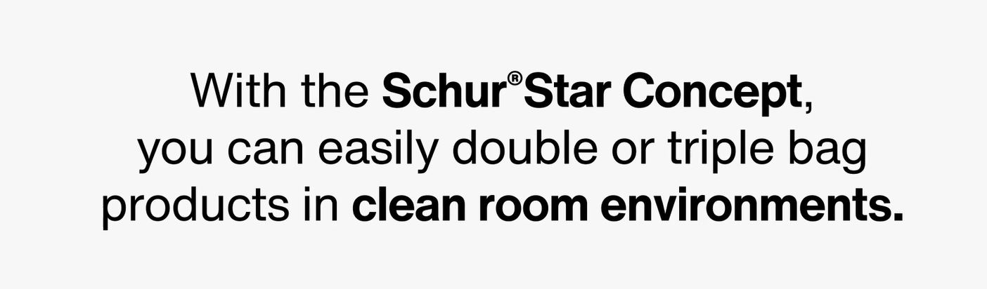 The Schur®Star Concept - Double & triple bagging technology