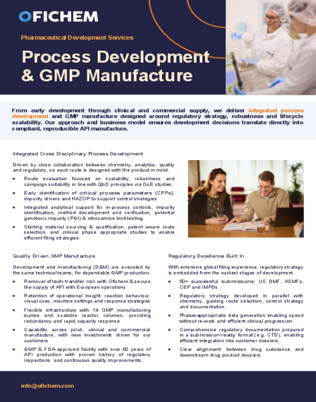 Drug Substance Contract Development