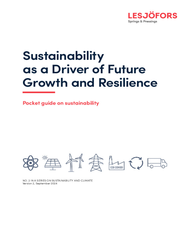 Lesjöfors Pocket Guide No. 2 – Sustainability as a Driver of Future Growth and Resilience