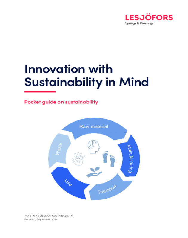 Lesjöfors Pocket Guide No. 3 – Innovation with Sustainability in mind