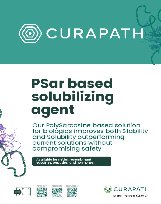 Psar based solubilizing agent for second generation biologics
